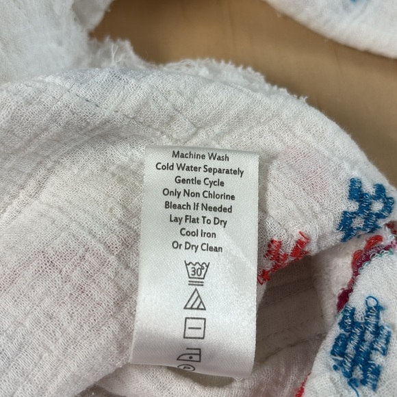 Kyla Seo Button Up Oversized Shirt White/Ivory Boho Chic 100% Cotton Size XS - Picture 14 of 15